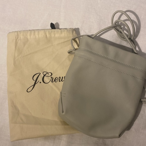J.Crew NWT Lisbon leather bag. Color faded pistachio - Picture 5 of 6